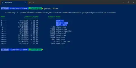 Listing files with PowerShell